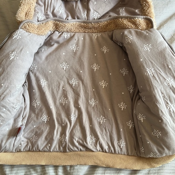 Teddy coat jacket with bunny bear ears double sided 3T - Picture 8 of 8